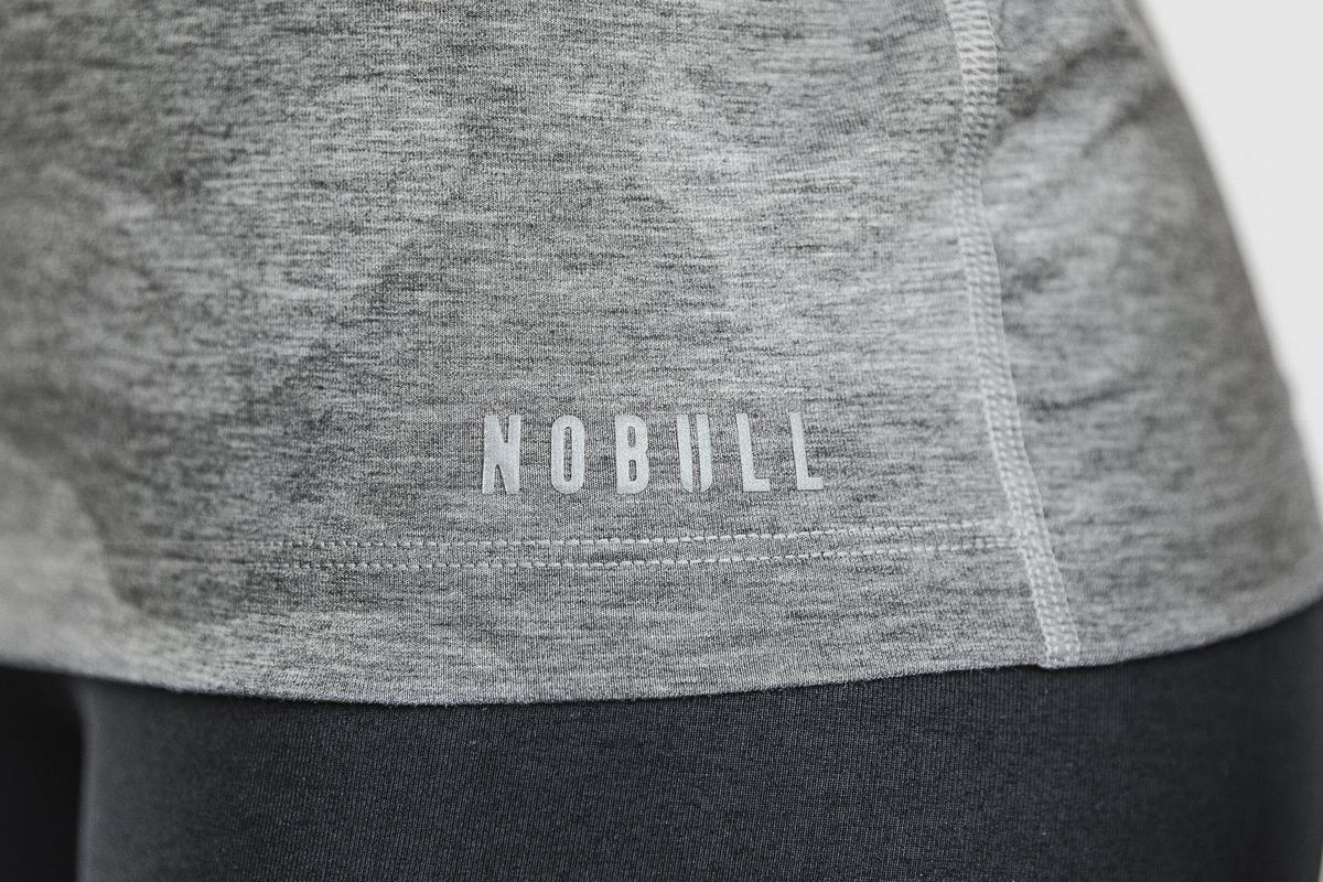 Nobull High-Neck Women's Tank Tops Grey Camo | Australia (SR1380)